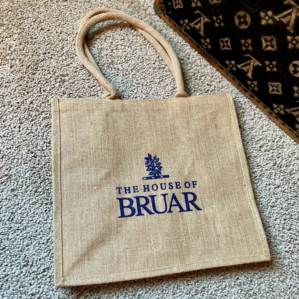 House of Bruar Burlap Tote Bag, NEW